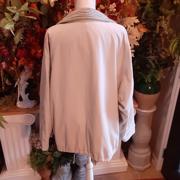 MULBERRY STREET, Large, Nylon,  Rayon, Poly Blend Zip & Snap Hi Neck Jkt - Picture 6 of 14